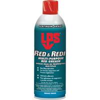 Red & Redi Multi-Purpose Red Grease, 16 oz., Aerosol Can AA873 | Johnston Equipment