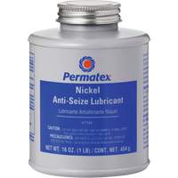 Nickel Anti-Seize Lubricant, Brush Top Can, 2400°F (1316°C) Max. Temp. AH102 | Johnston Equipment