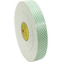 Double-Coated Urethane Foam Tape, 18 mm (3/4") W x 33 m (108') L, 62.5 mils Thick AMA886 | Johnston Equipment