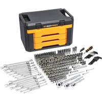 Mechanic's Tool Set in 3-Drawer Storage Box, 239 Pieces AUW197 | Johnston Equipment