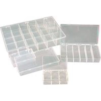 K-Resin Compartment Box, Plastic, 36 Slots, 6-9/16" W x 9-5/8" D x 1-1/2" H, Transparent CB707 | Johnston Equipment