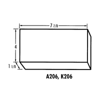 K-Resin Compartment Box, Plastic, 4" W x 8" D x 1-3/16" H, Transparent CB709 | Johnston Equipment