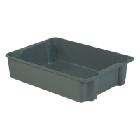 Stack-N-Nest<sup>®</sup> Plexton Containers, 24" W x 34.1" D x 8.1" H, Grey CD205 | Johnston Equipment