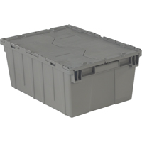 Flipak<sup>®</sup> Polyethylene Plastic (PE) Distribution Containers, 21.9" x 15.2" x 9.3", Grey CF559 | Johnston Equipment