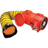 Blower with Canister & Ducting, 1 HP, 1842 CFM EB262 | Johnston Equipment