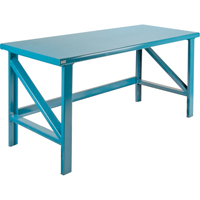 Extra Heavy-Duty Workbenches - All-Welded Benches, Steel Surface FF494 | Johnston Equipment