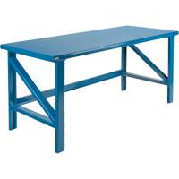 Extra Heavy-Duty Workbenches - All-Welded Benches, Steel Surface FF495 | Johnston Equipment