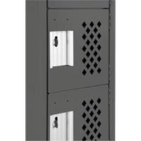Assembled Lockerettes Clean Line™ Perforated Economy Lockers FJ640 | Johnston Equipment