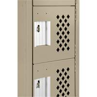 Assembled Lockerettes Clean Line™ Perforated Economy Lockers FJ595 | Johnston Equipment