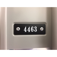 Locker Plate Numbers FL639 | Johnston Equipment