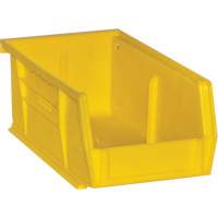 Hook-On Bins, 4" W x 3" H x 7" D, Yellow, 10 lbs. Capacity FM022 | Johnston Equipment