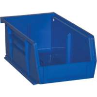 Hook-On Bins, 4" W x 3" H x 7" D, Blue, 10 lbs. Capacity FM023 | Johnston Equipment