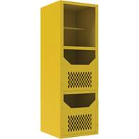 Spill Control Cabinet, 1 Shelves, 72" H x 24" W x 24" D, Steel, Grey FM034 | Johnston Equipment
