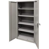 Storage Cabinet, Steel, 4 Shelves, 78" H x 36" W x 24" D, Grey FN426 | Johnston Equipment