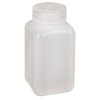 Easy-Grip Space-Saver Bottles, Square, 16 oz., Plastic HB017 | Johnston Equipment