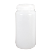 Wide-Mouth Bottles, Round, 1 gal., Plastic HB038 | Johnston Equipment