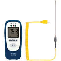 Food Thermometer with HACCP Check, Contact, Digital, -83.2 - 1999°F (-64 to 1400°C) IB762 | Johnston Equipment