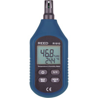 Compact Temperature & Humidity Meter, 0% - 100% RH, 14°- 140° F ( -10° - 60° C ) IB974 | Johnston Equipment