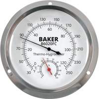 Dial Thermo-Hygrometer, 0% - 100% RH, 30 - 250°F (0 - 120°C) IC683 | Johnston Equipment