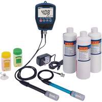 R3525 pH/mV Meter with ORP Electrode, pH/Conductivity Solutions & Power Adapter Kit IC967 | Johnston Equipment