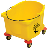 Mop Bucket, 9.5 US Gal. (38 qt.) Capacity, Yellow JG812 | Johnston Equipment