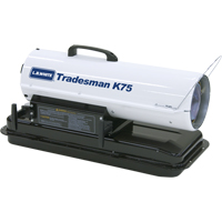Tradesman<sup>®</sup> Forced Air Heater, Fan, Kerosene, 75,000 BTU/H JG957 | Johnston Equipment