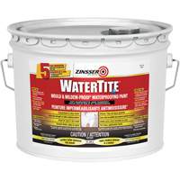 Watertite<sup>®</sup> Mold & Mildew-Proof™ Waterproofing Paint, White, Eggshell, 11.34 L, Pail JL334 | Johnston Equipment