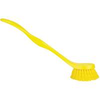 ColorCore Dish Brush, Medium Bristles, 7-1/4" Long, Yellow JM168 | Johnston Equipment