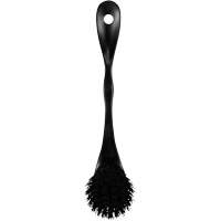 ColorCore Dish Brush, Medium Bristles, 7-1/4" Long, Black JM169 | Johnston Equipment
