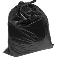 Industrial Garbage Bags, Strong, 30" W x 38" L, 0.9 mils, Black, Open Top JM676 | Johnston Equipment