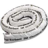 Chemical Sorbent Mini-Boom, Hazmat, 8' L x 3" W, 15.5 gal Absorbancy JN166 | Johnston Equipment