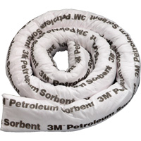 Petroleum Sorbent Double Boom, Oil Only, 8' L x 3" W, 15.7 gal Absorbancy JN170 | Johnston Equipment