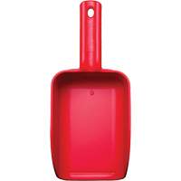 Small Hand Scoop, Plastic, Red, 32 oz. JN845 | Johnston Equipment