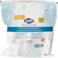 Healthcare<sup>®</sup> Disinfecting Bleach Wipes Refill, 110 Count JO249 | Johnston Equipment
