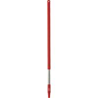 Handle, Broom/Brush/Pad Holder/Scraper/Squeegee, Red, Standard, 40" L JO894 | Johnston Equipment