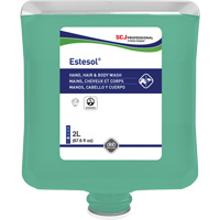 Estesol<sup>®</sup> Hand, Hair and Body Cleaner, 2 L, Rain Forest, Plastic Cartridge JP515 | Johnston Equipment