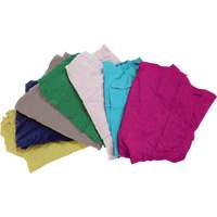 Recycled Material Wiping Rags, Cotton, Mix Colours, 10 lbs. JQ107 | Johnston Equipment