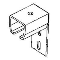 Curtain Partition Wall Mount End Connector KB010 | Johnston Equipment