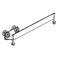 Curtain Partition Overlap By-Pass Roller KB014 | Johnston Equipment