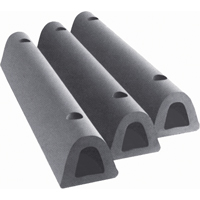Extruded Rubber Dock Fenders, Rubber, 4-1/2" W x 12" L x 3-3/4" D KH658 | Johnston Equipment