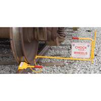 Single Rail Chock With Flag Rail Combo KH984 | Johnston Equipment