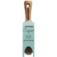 Chalked Oval Paint Brush, Polyester/Synthetic, Wood Handle, 1" Width KQ057 | Johnston Equipment
