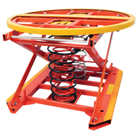 Spring Operated Pallet Positioner and Leveler, 43-1/2" L x 43-1/2" W, 4500 lbs. Cap. LU552 | Johnston Equipment
