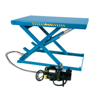 LoProfile™ Electric-Hydraulic Scissor Lift Table, Steel, 32-1/2" L x 23-1/2" W, 550 lbs. Capacity LV442 | Johnston Equipment