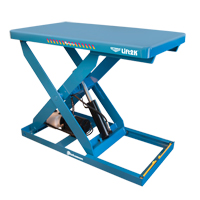 Optimus<sup>®</sup> Electric-Hydraulic Scissor Lift Table, Steel, 48" L x 28" W, 2000 lbs. Capacity LV450 | Johnston Equipment