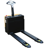 Fully Powered Electric Pallet Truck, 3300 lbs. Cap., 47" L x 28.25" W LV531 | Johnston Equipment