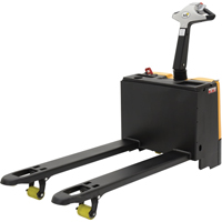 Fully Powered Electric Pallet Truck With  Scale, 3300 lbs. Cap., 48" L x 28.25" W LV535 | Johnston Equipment