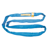 Polyester Round Sling, Blue, 4" W x 8' L, 23000 lbs. Vertical Load LW168 | Johnston Equipment