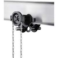 HTG Geared Clevis Trolley, 4409 lbs. (2 tons) Capacity, 2-39/64" - 8-43/64" LW530 | Johnston Equipment