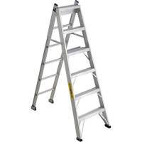 2700 Series Industrial Duty Multi-Way Ladders, 6', Aluminum, 250 lbs. Cap., ANSI 1, CSA 1 MF402 | Johnston Equipment